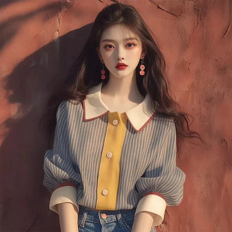 Chiffon Vintage Women's Shirt